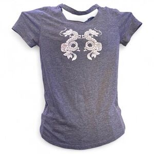 Occasion Kids Tee with Dragon Design - Gray